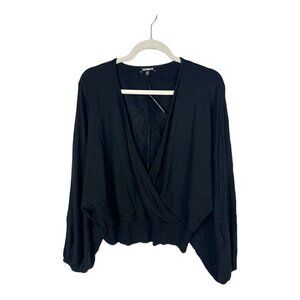Express black low cut sweater NWT‎